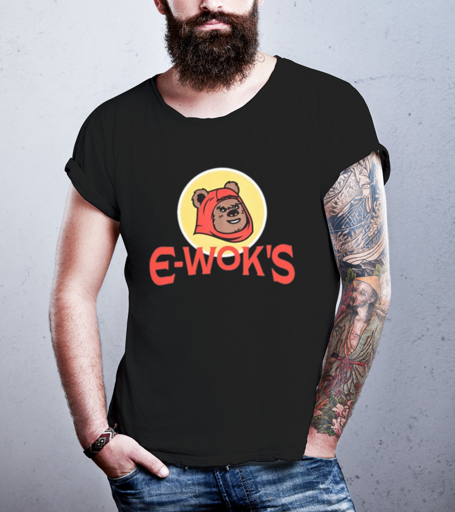 E-Wok's Cute Character In Red Hood T-Shirt