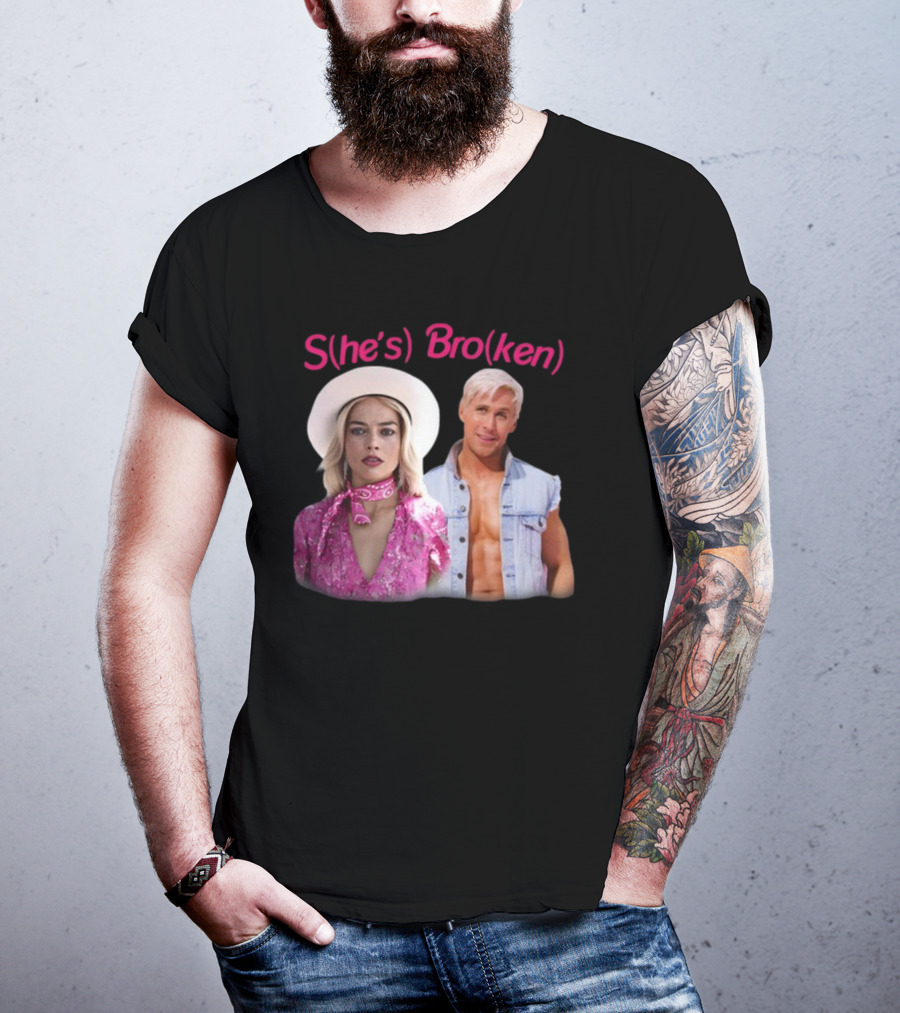 S(He's) Bro(Ken) Iconic Style Statement In Pop Culture T-Shirt