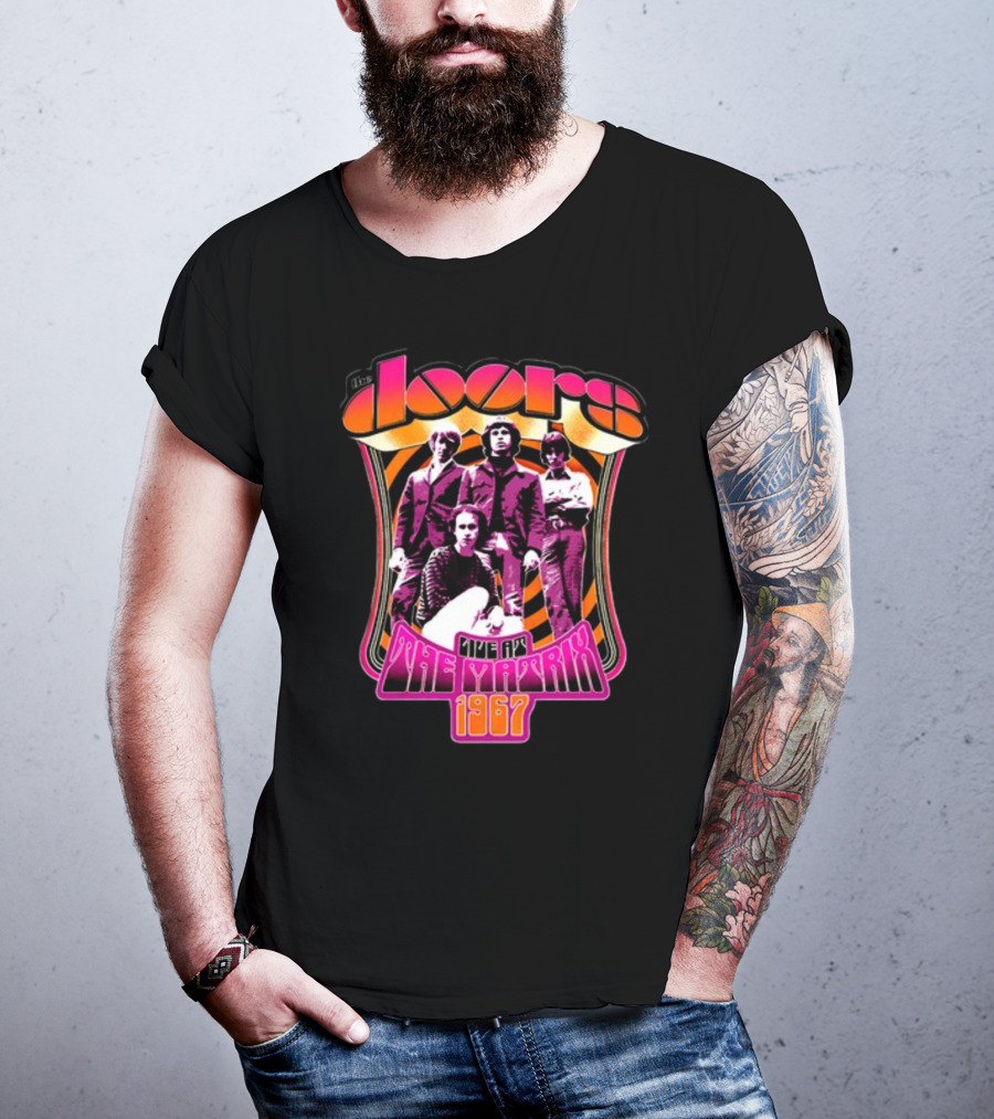 The Doors Live At The Matrix 1967 Psychedelic Band Photo T-Shirt