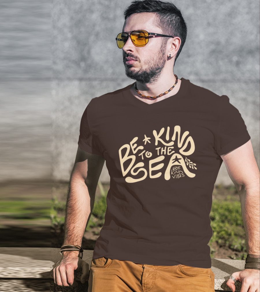 Be Kind Vibes Be Kind To The Sea Starfish Plant Emphasis T-Shirt
