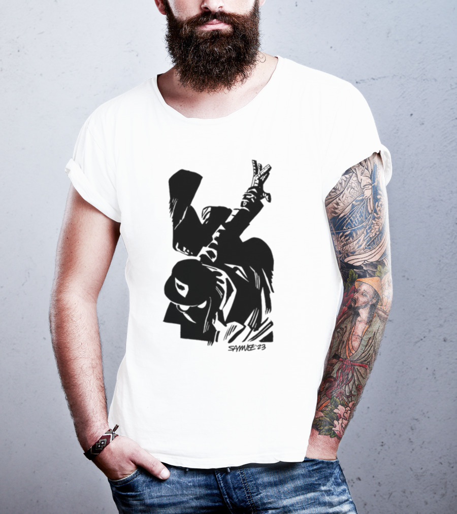 Chris Samnee '03 Spider-Man Noir Silhouette Dark T-Shirt