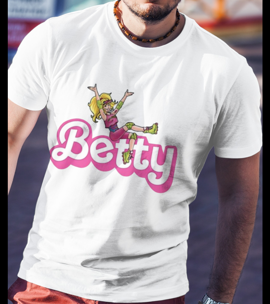 Betty Roller Skating Fun Barbie Style Adventure T-Shirt