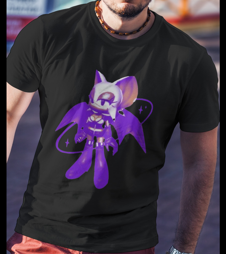 Mamonoworld Y2k Rouge Bat Character T-Shirt