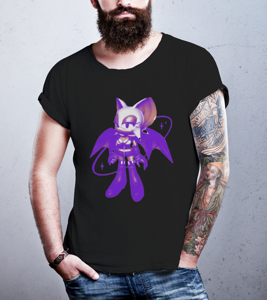 Mamonoworld Y2k Rouge Bat Character T-Shirt