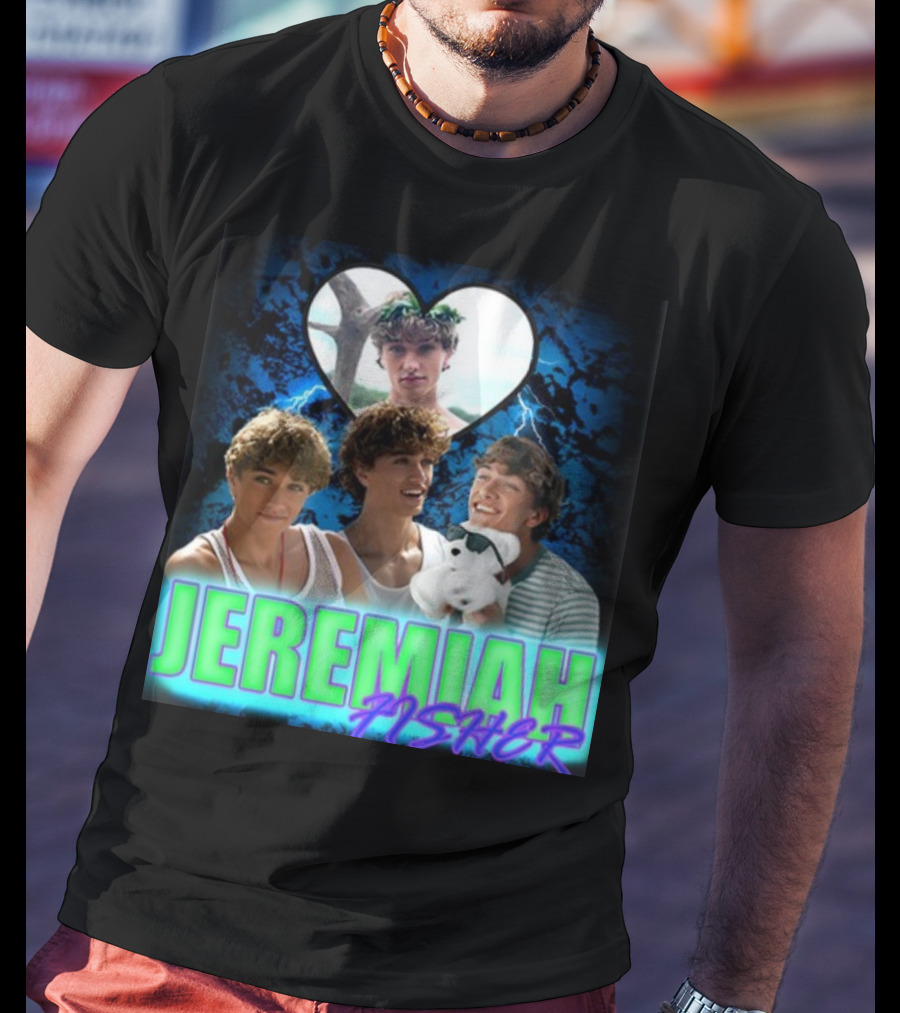 JEREMIAH FISHER Heart Lightning Trio T-Shirt
