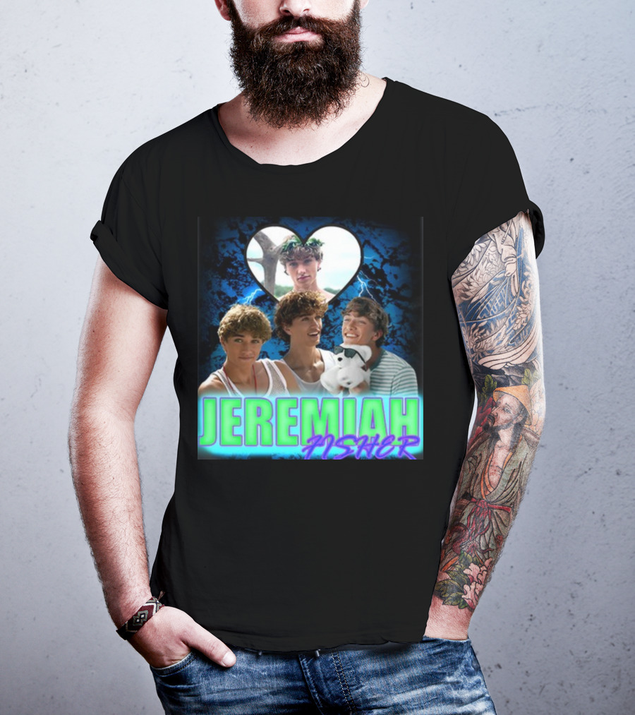 JEREMIAH FISHER Heart Lightning Trio T-Shirt