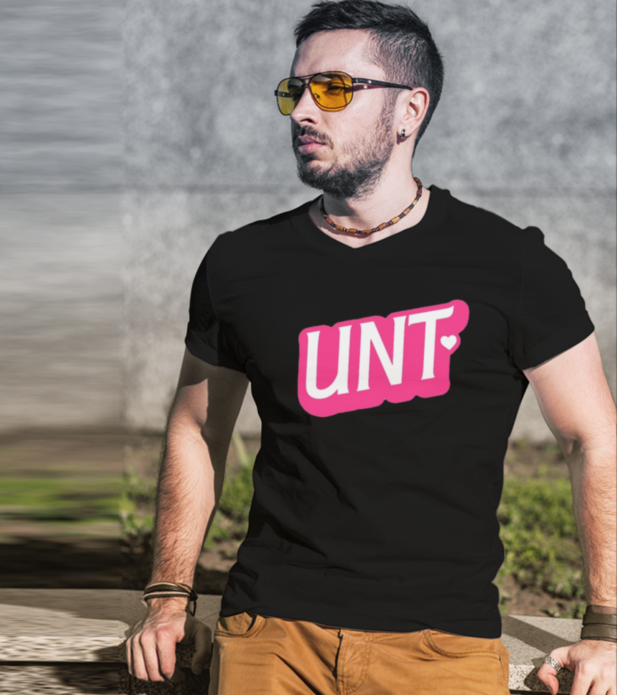 UNT Union Barbie Style Pink Heart T-Shirt