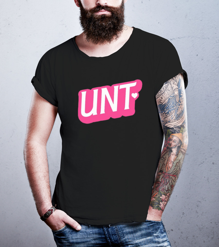 UNT Union Barbie Style Pink Heart T-Shirt