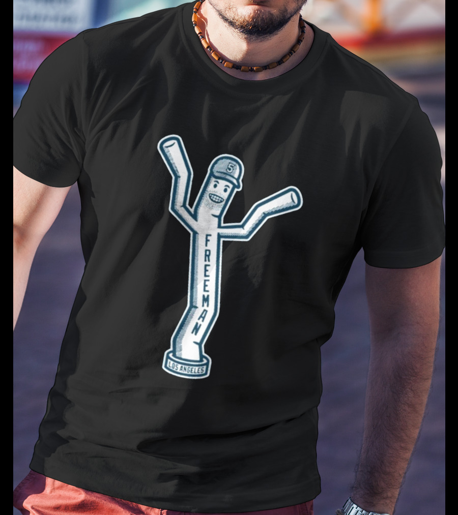 Freddie Freeman Los Angeles Dancing Inflatable Tube Guy T-Shirt