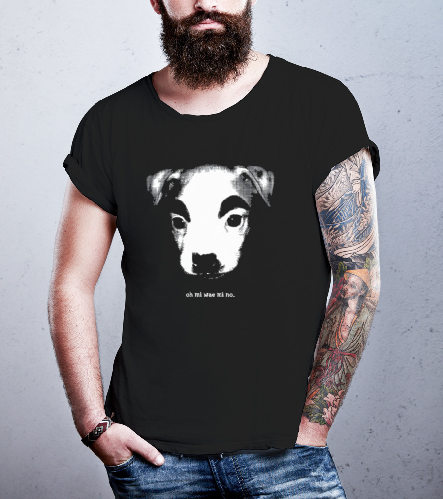 Mamono World Oh Mi Wae Mi No Dog Image T-Shirt