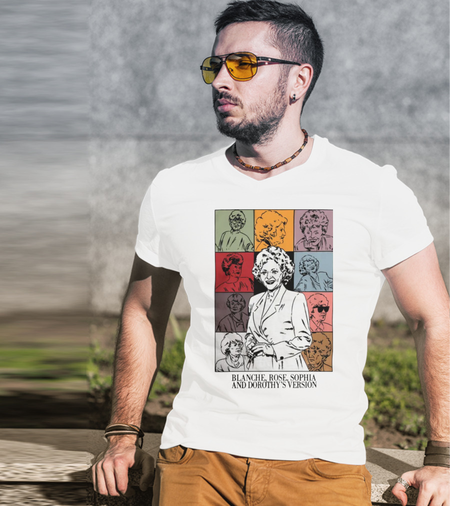 Blanche Rose Sophia Dorothy's Version Pop Art Portraits T-Shirt