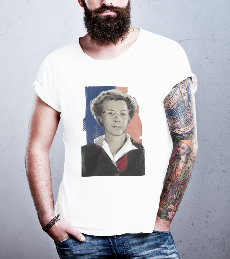 Milada Horáková Portrait With Blue T-Shirt