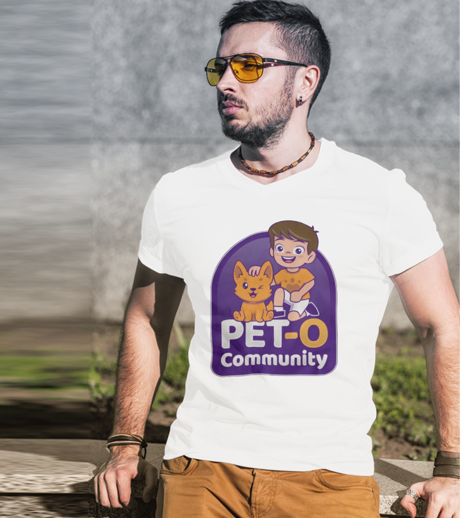 PET-O Community Winking Dog Child Cartoon T-Shirt