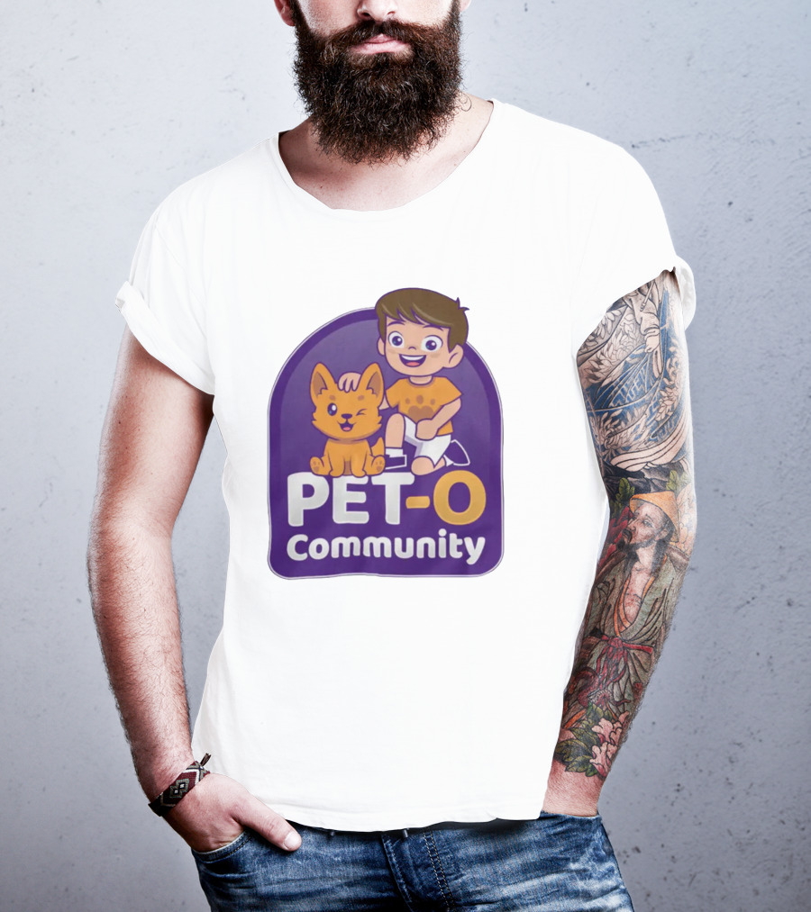 PET-O Community Winking Dog Child Cartoon T-Shirt