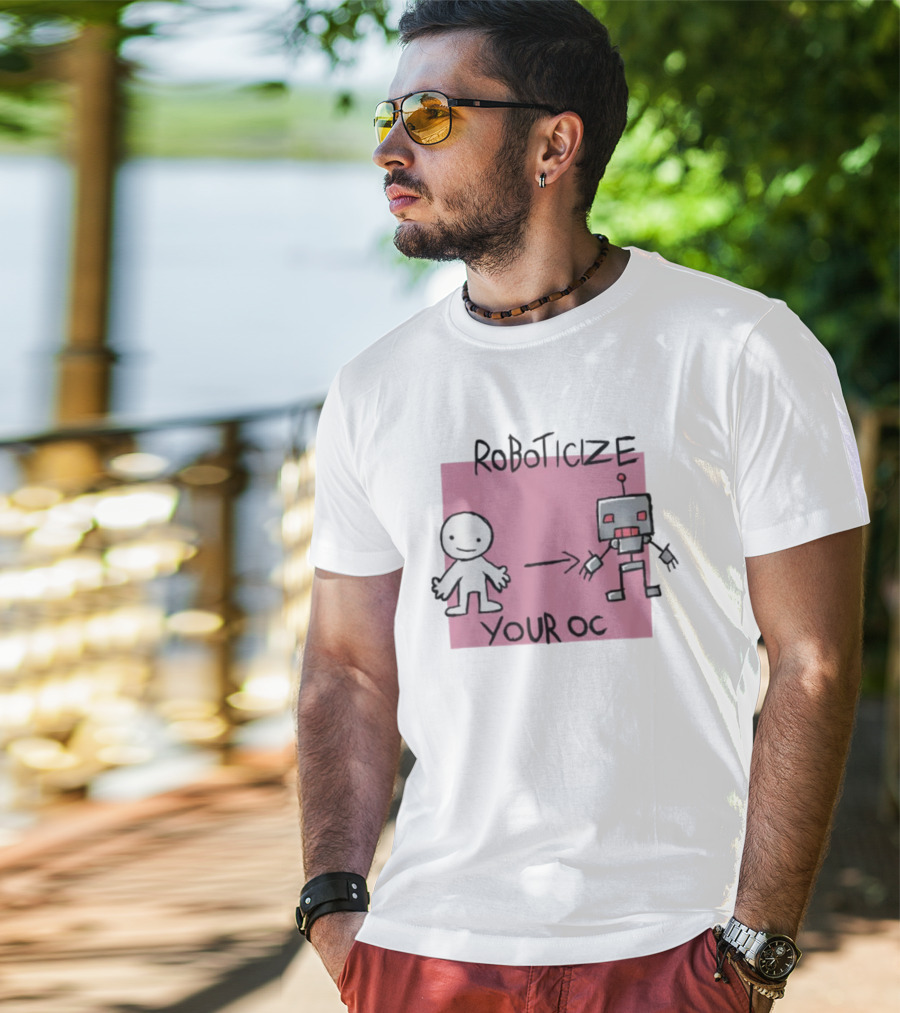 Roboticize Your Oc Simple Figure To Robot Transformation T-Shirt
