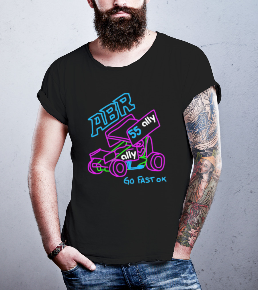 ABR 55 Ally Go Fast OK Racing Car Sketch T-Shirt