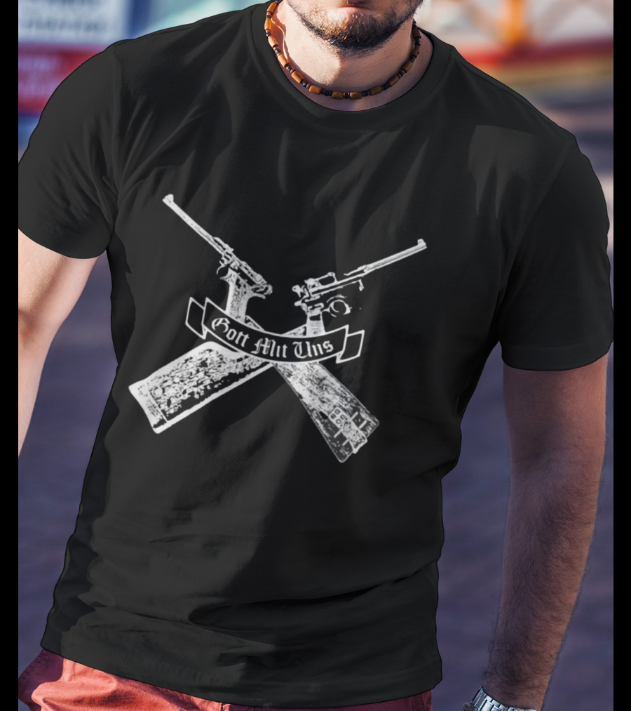 Gott Mit Uns Crossed Rifles T-Shirt