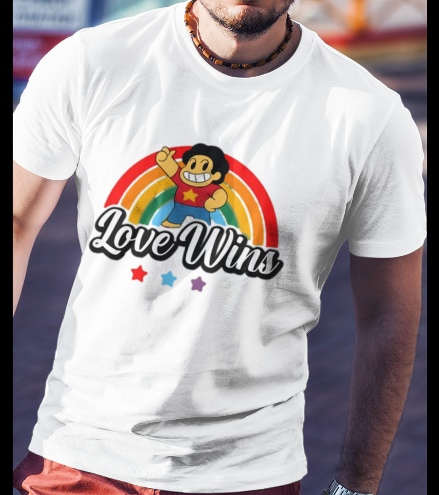 Love Wins Rainbow Steven Universe Star Power T-Shirt
