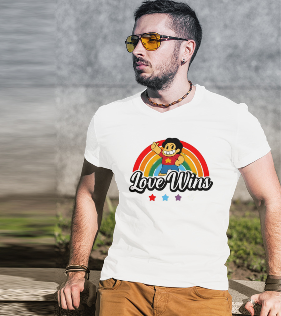 Love Wins Rainbow Steven Universe Star Power T-Shirt