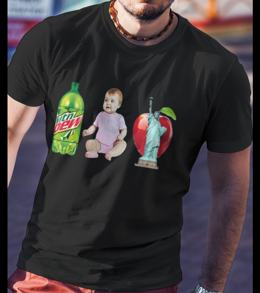 Mtn Dew Baby Apple Liberty Statue T-Shirt