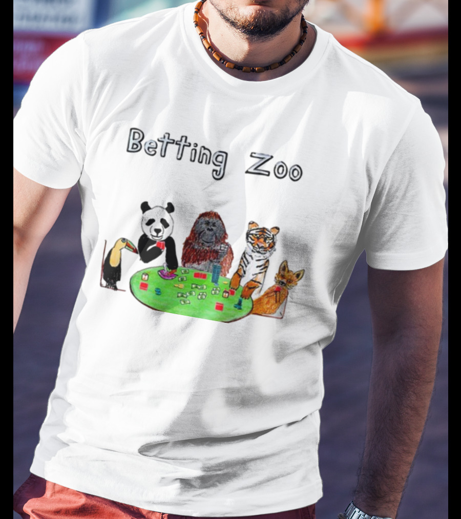 Betting Zoo Animal Poker Table T-Shirt