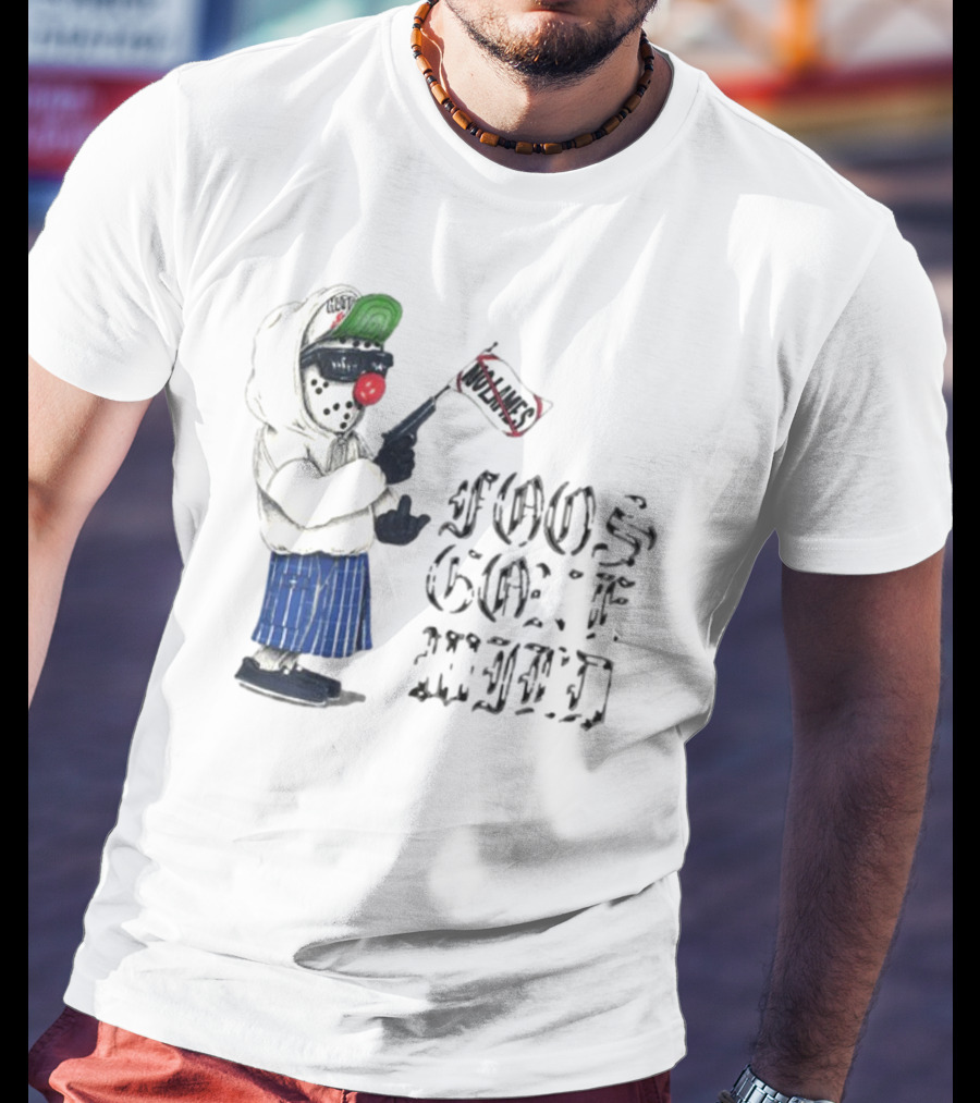 Foos Gone Wild Clown Bandit With Los Angeles Flag T-Shirt