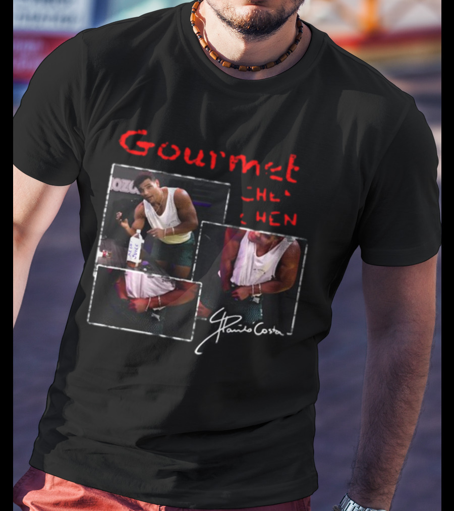 Gourmet Chen Chen Paulo Costa Signature Three-Image Collage T-Shirt