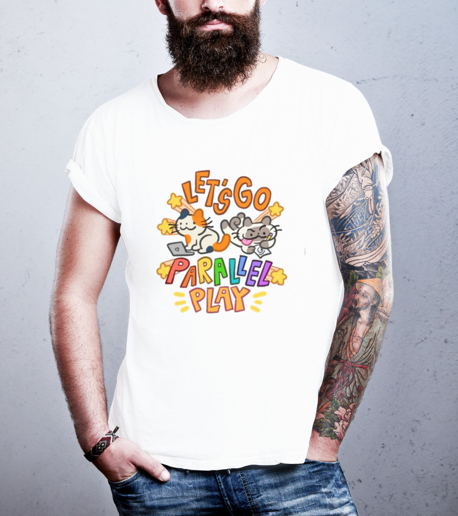Let's Go Parallel Play Cats Fun Adventure T-Shirt