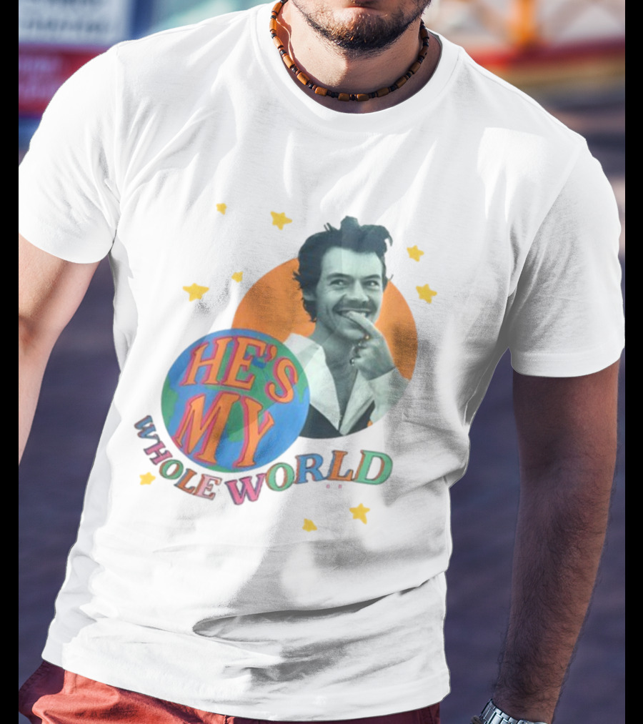 Harry He's My Whole World Stars T-Shirt