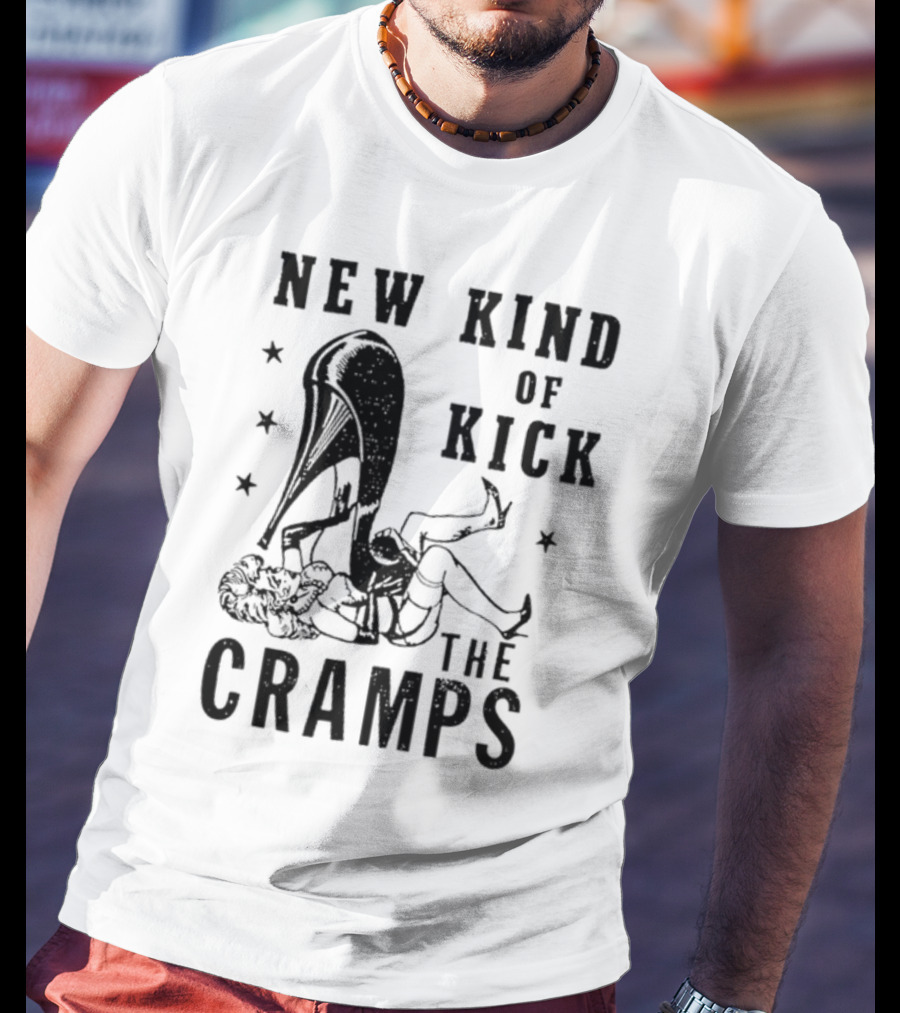 New Kind Of Kick The Cramps Retro Pin-Up T-Shirt