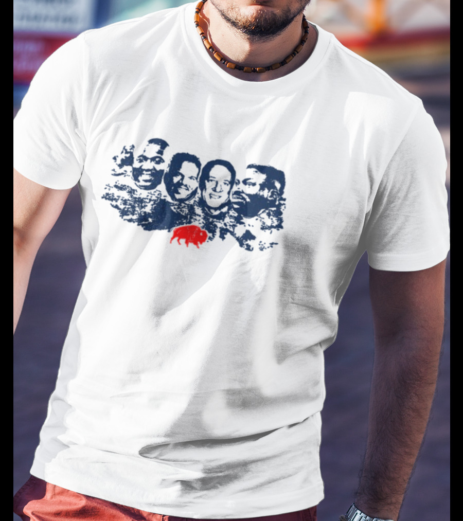 Nick Mayerik Buffalo Kelly Thomas Reed Smith Red Buffalo Faces T-Shirt