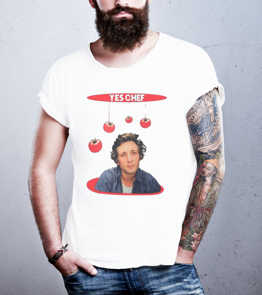 Yes Chef Hanging Tomatoes Guy T-Shirt
