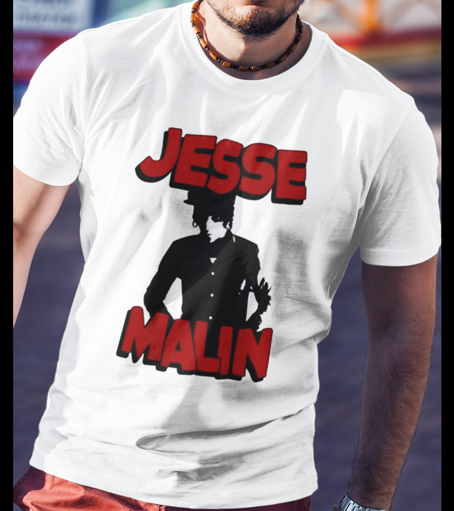 Jesse Malin Bold Red Text T-Shirt