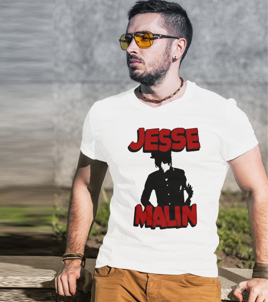 Jesse Malin Bold Red Text T-Shirt