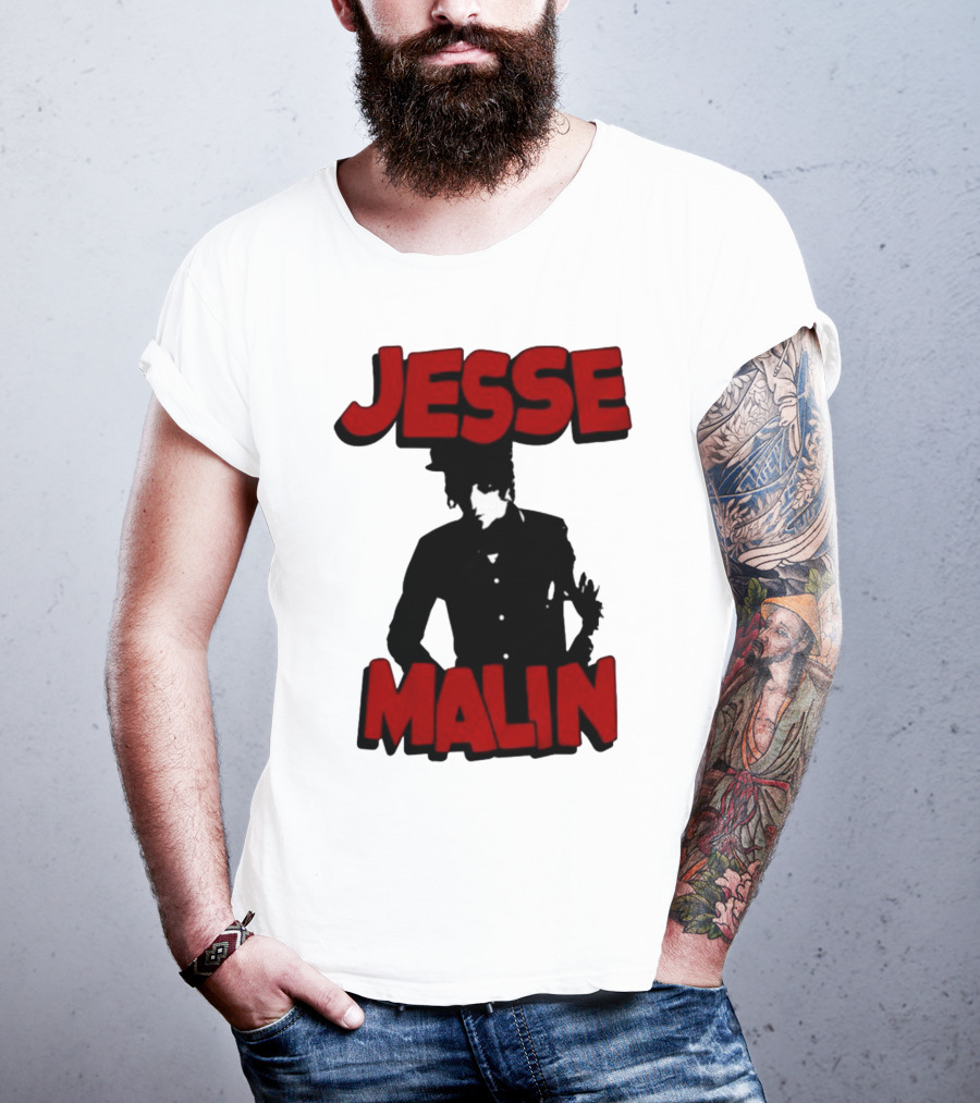 Jesse Malin Bold Red Text T-Shirt