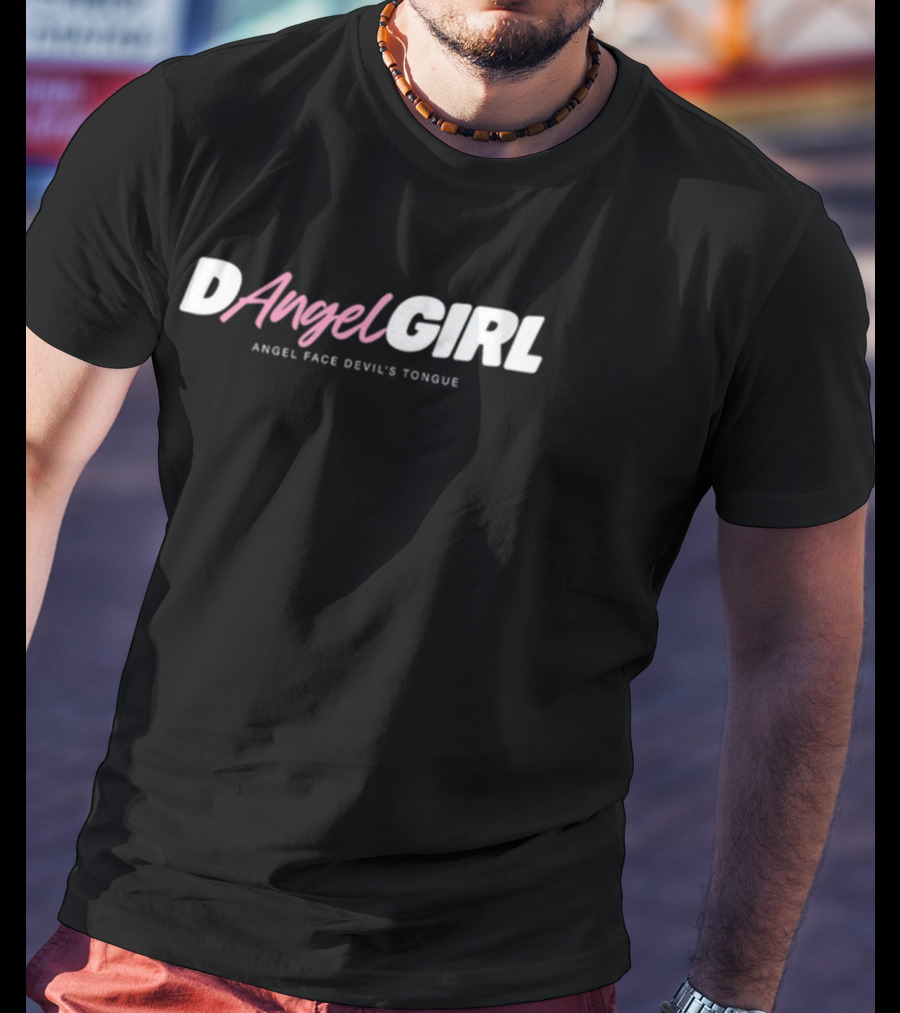 D Angel Girl Angel Face Devil's Tongue T-Shirt