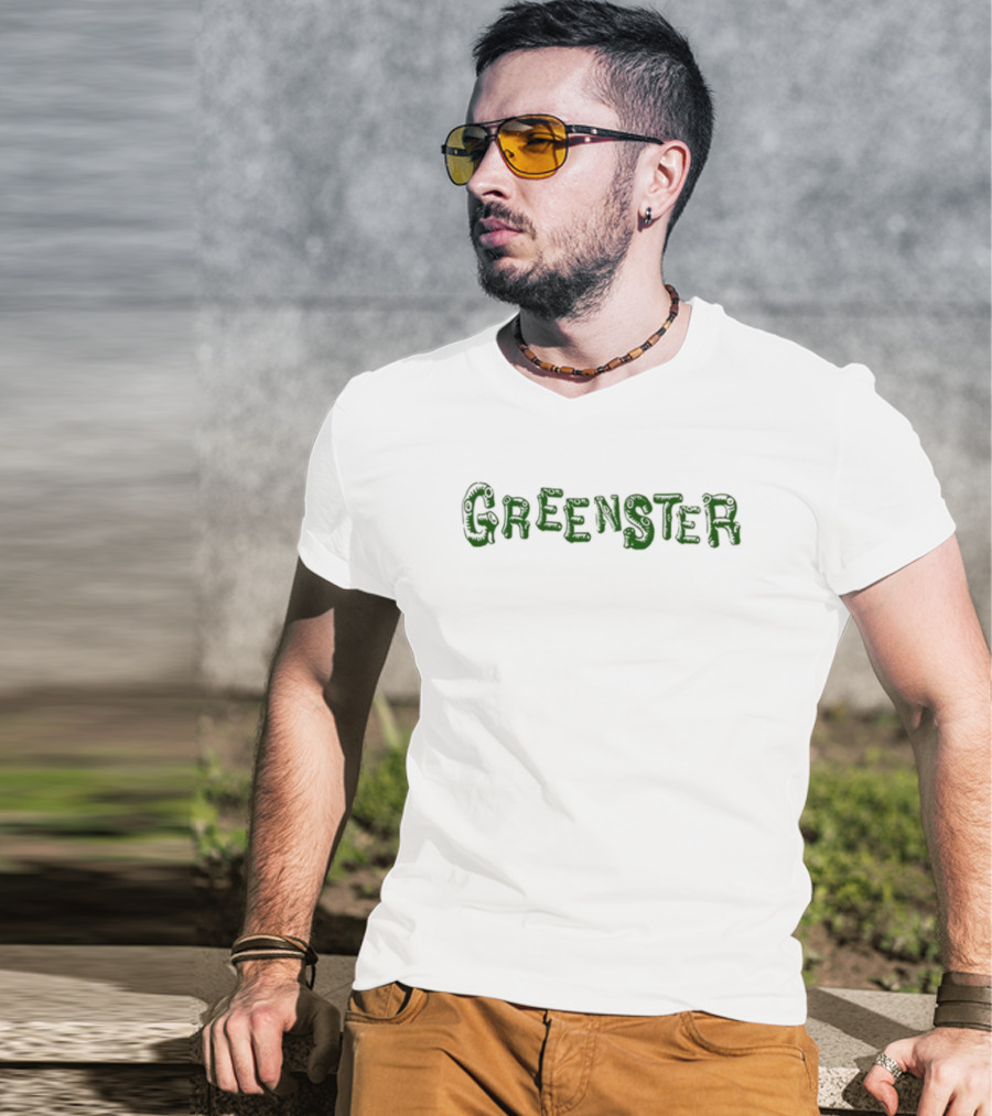 Greenster Bold Dark Green Letters T-Shirt