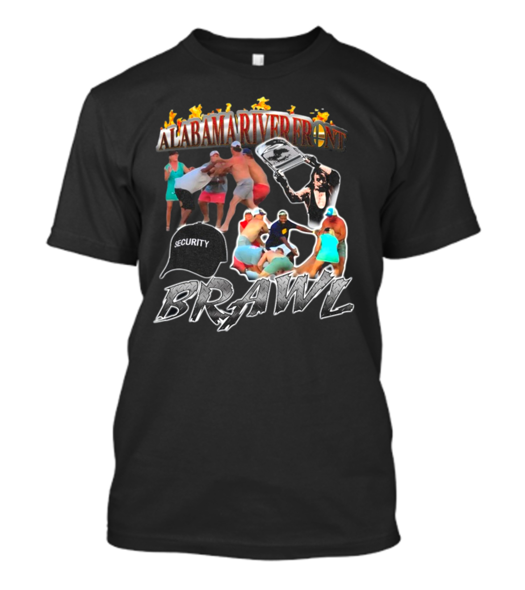 Alabama Riverfront Brawl Security Chaos T-Shirt