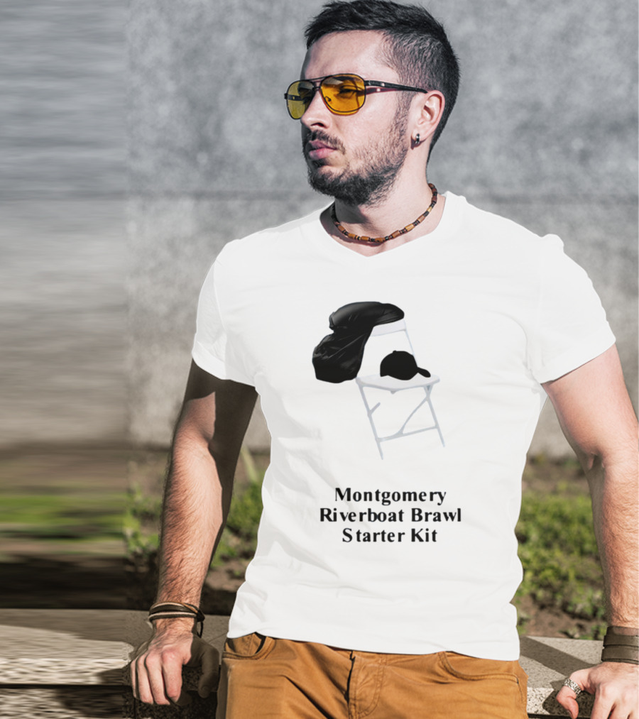Montgomery Riverboat Brawl Starter Kit Folding Chair And Cap T-Shirt