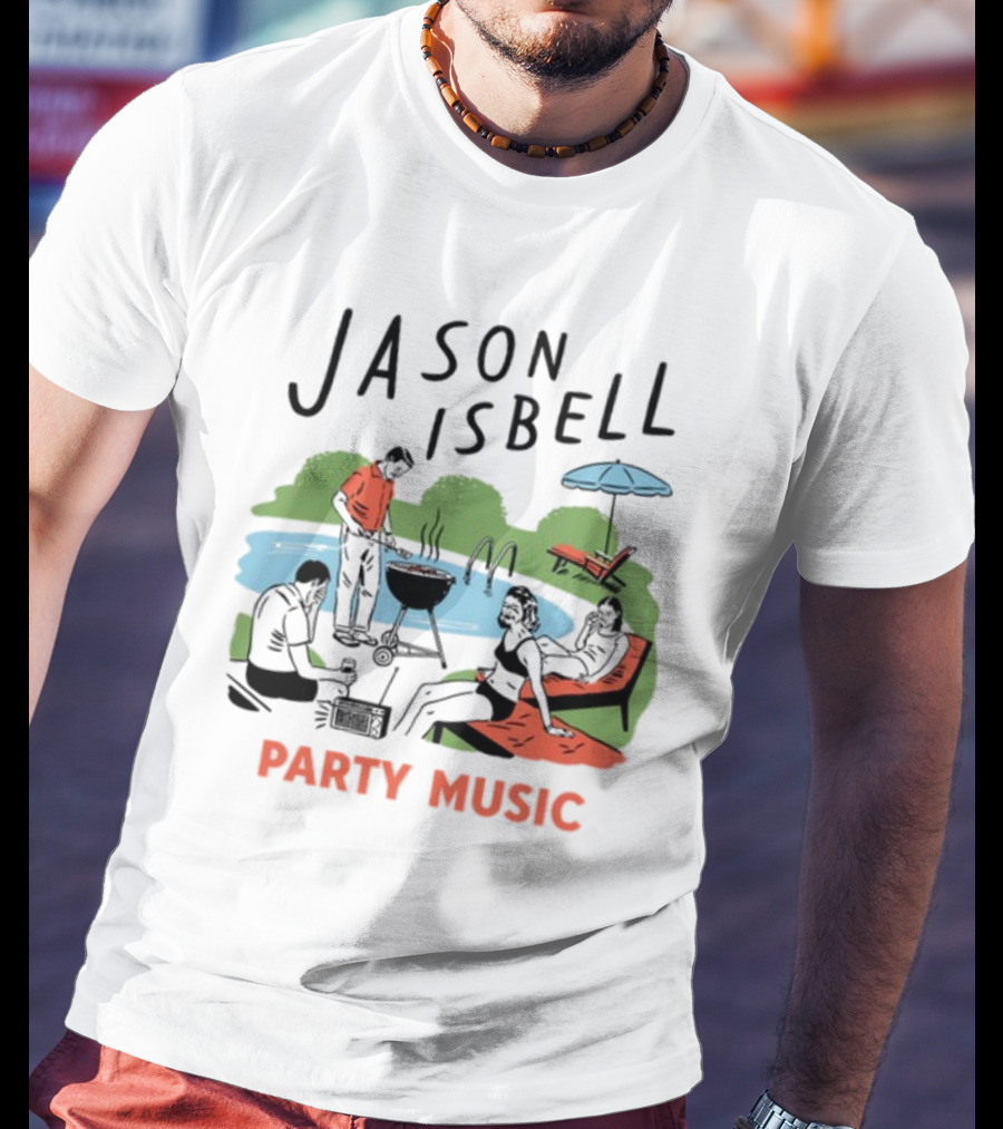 Jason Isbell Poolside Barbecue Party Music T-Shirt