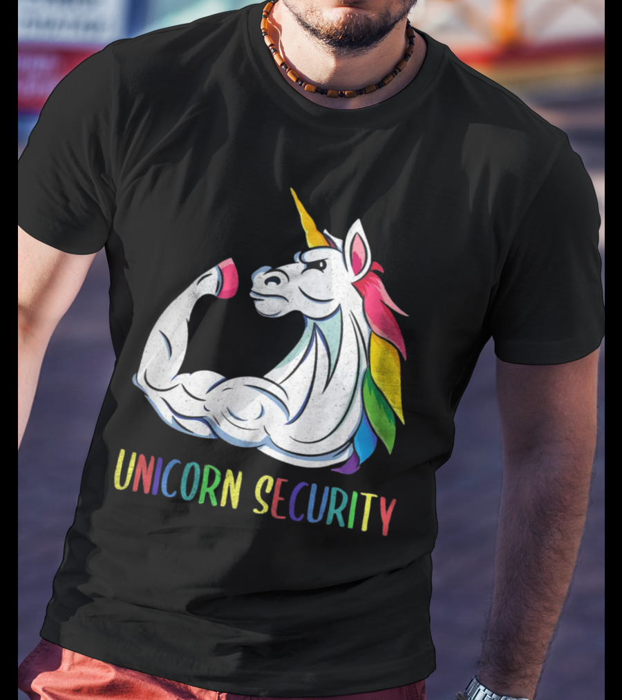 Unicorn Security Daddycorn Mens Cute Halloween Costume T-Shirt