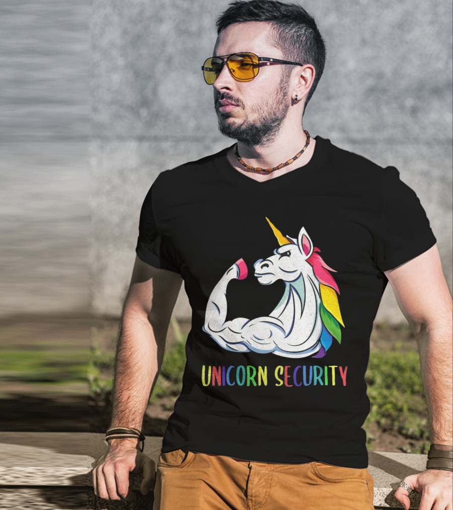 Unicorn Security Daddycorn Mens Cute Halloween Costume T-Shirt