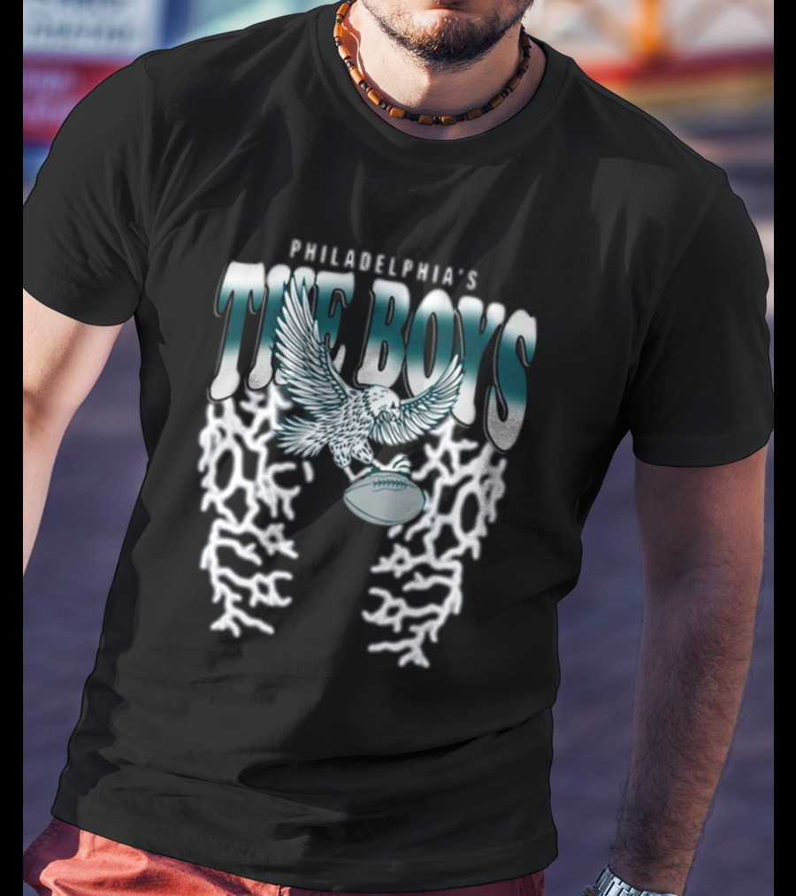 Philadelphia's The Boys Eagle Football Lightning T-Shirt