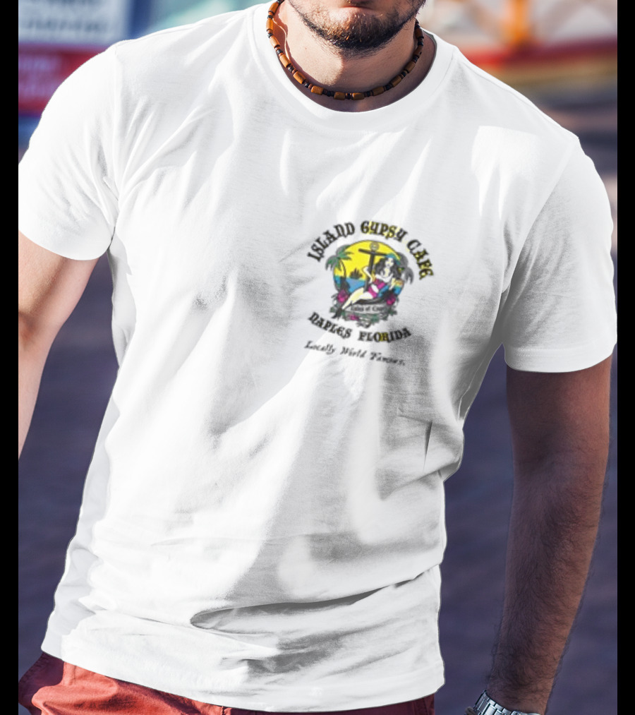 Island Gypsy Key West Florida Tropical Scene T-Shirt