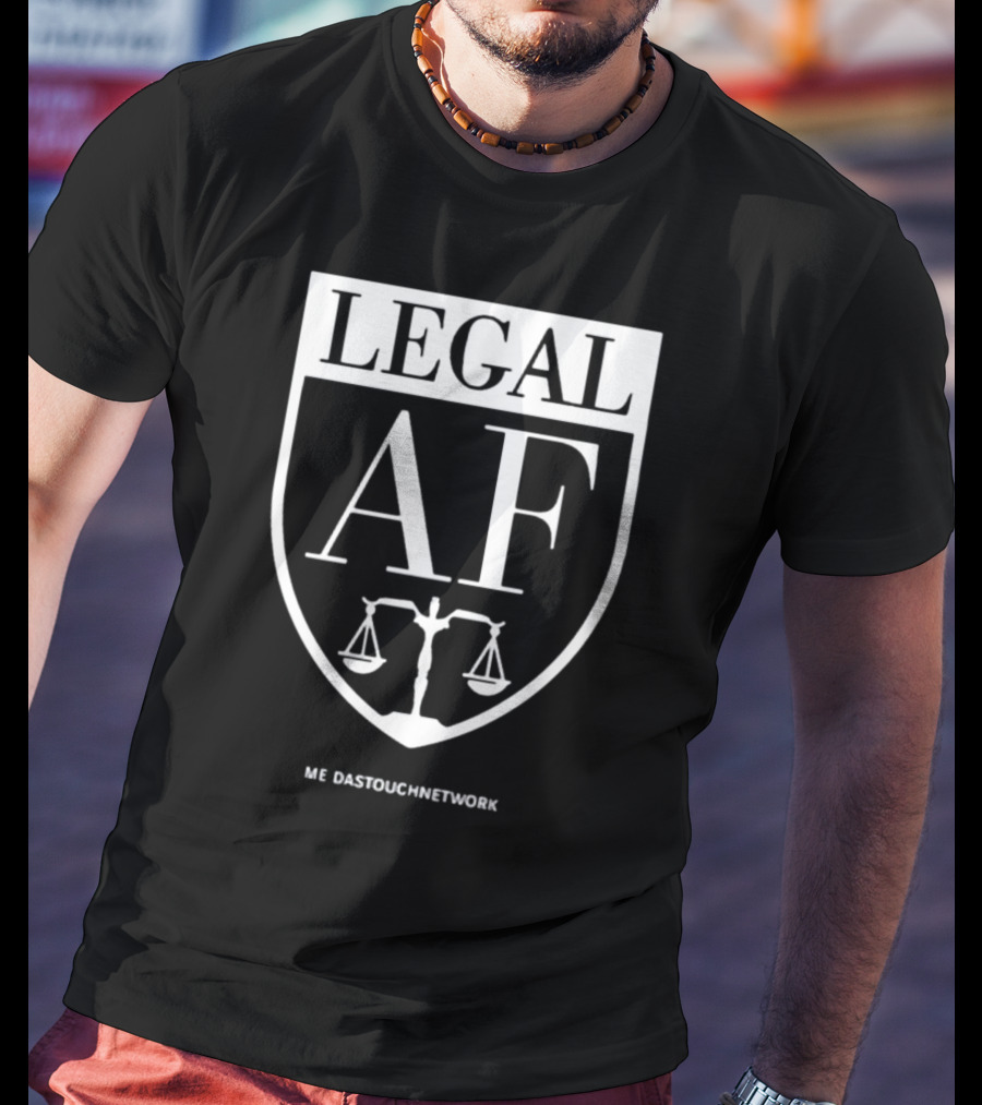 Karen F Agnifilo Legal AF MeidasTouch Network Scales Of Justice Emblem T-Shirt