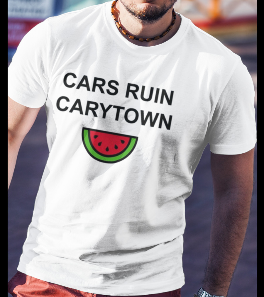 Cars Ruin Carytown Watermelon Slice Image T-Shirt