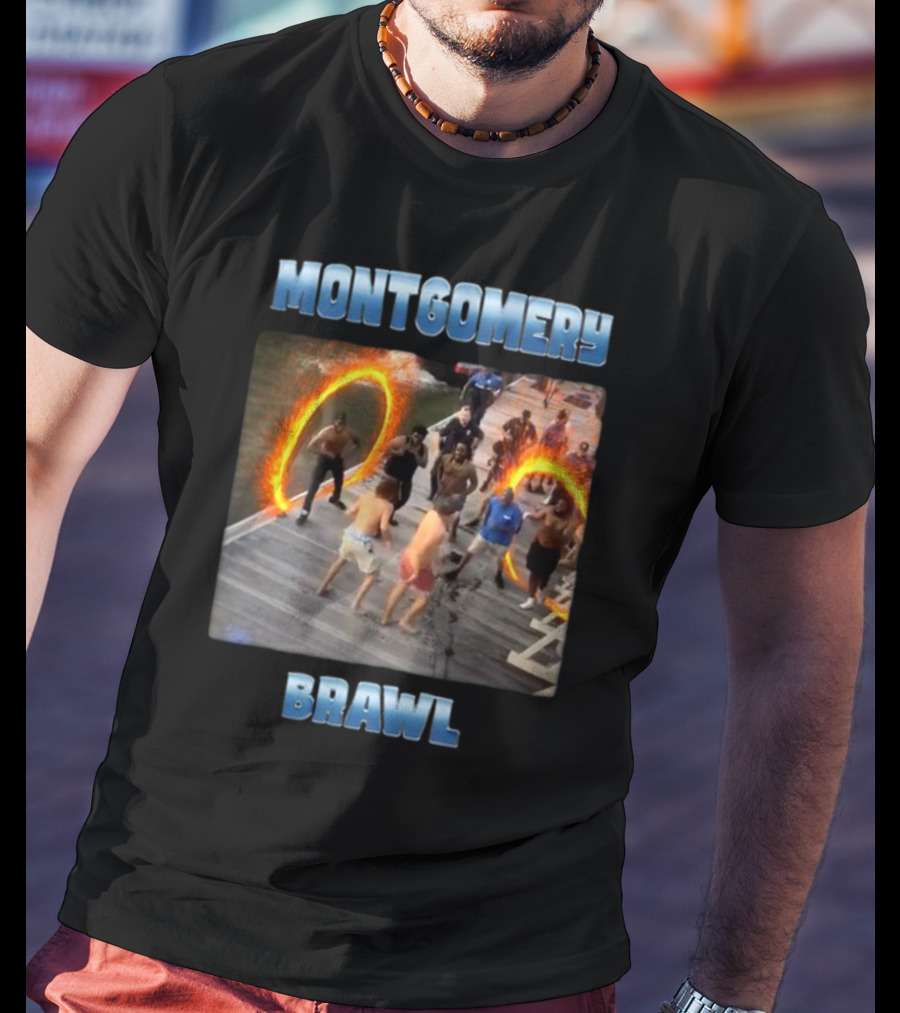 Montgomery Brawl Avenger Memeabletees Dock Fight Rings T-Shirt