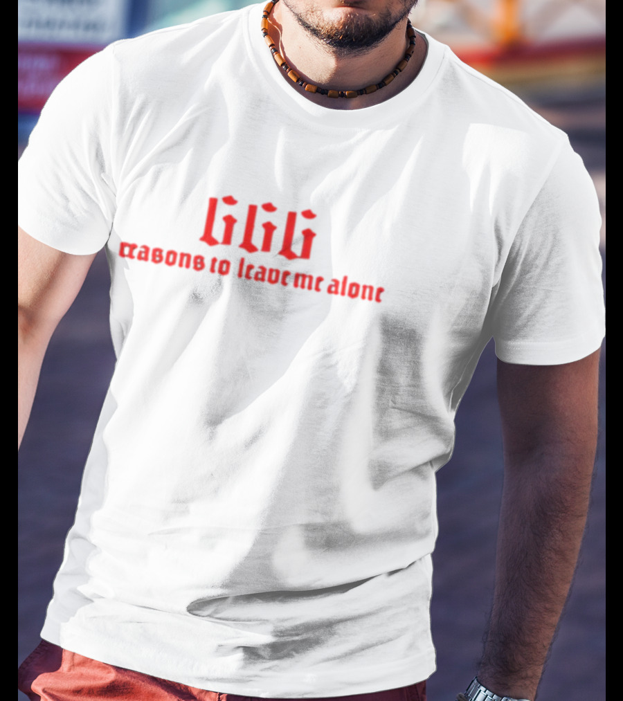 Kiwithesmol 666 Reasons To Leave Me Alone Gothic T-Shirt