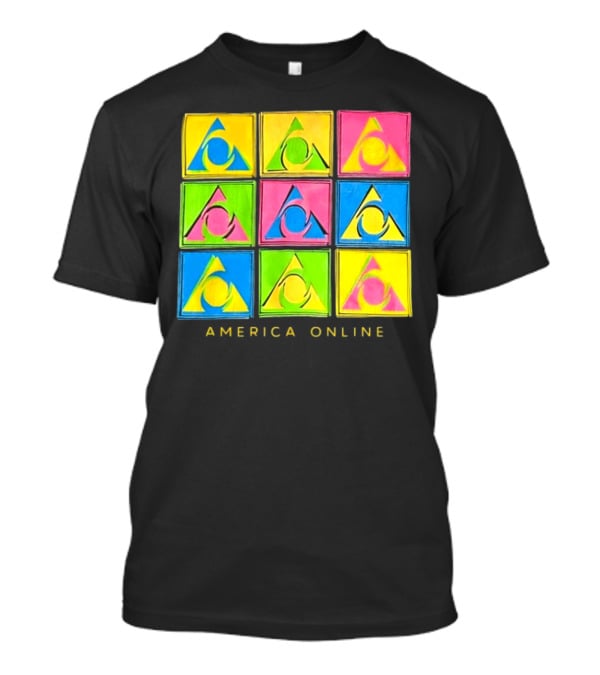 Pauly Holding AOL America Online Retro Logo Pop T-Shirt