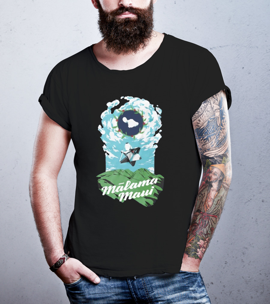 Bungie Foundation Malama Maui Island Cloud Ghost T-Shirt